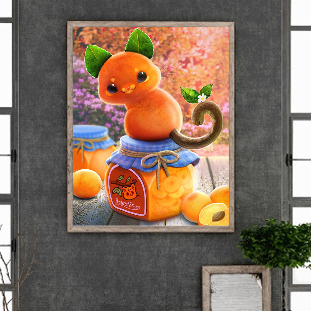 Peach And Apricot - Full Round Drill Diamond Painting 40*50CM