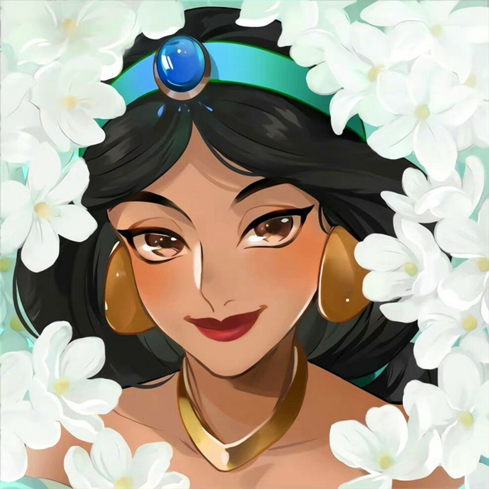 Laughing Jasmine - Full Round Drill Diamond Painting 30*30CM