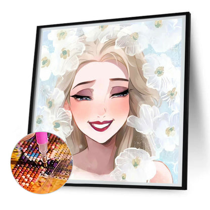 Laughing Elsa - Full Round Drill Diamond Painting 30*30CM