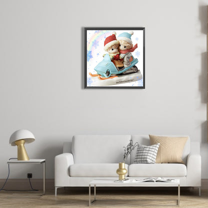 Ski - Full Round Drill Diamond Painting 30*30CM