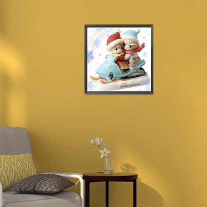 Ski - Full Round Drill Diamond Painting 30*30CM