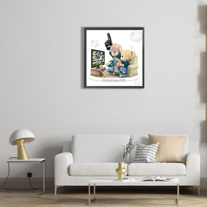 Watch Football - Full Round Drill Diamond Painting 30*30CM