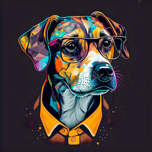 Silent Dog - Full Round Drill Diamond Painting 30*30CM