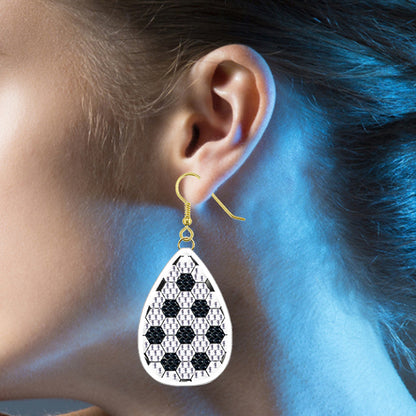 DIY 2 Pairs Diamond Painting Earrings Special Shaped Double Sided Jewelry