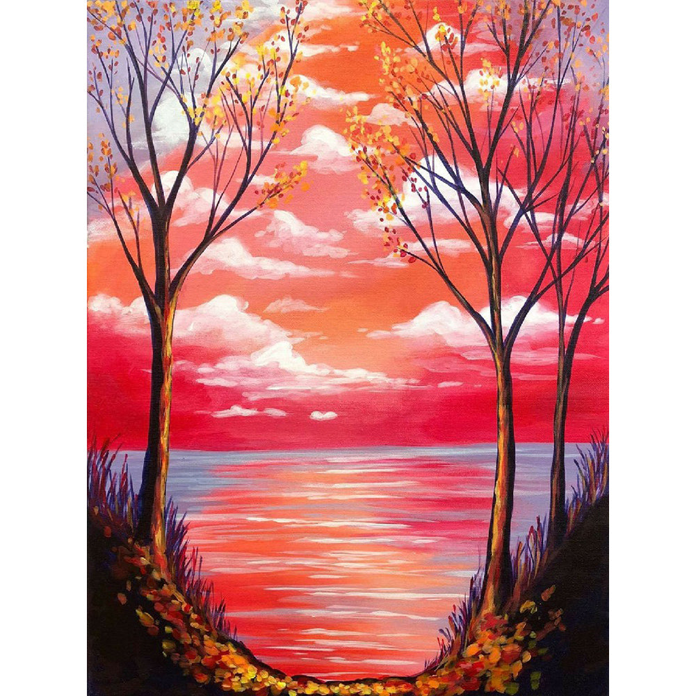 Landscape - Full Round Drill Diamond Painting 30*40CM