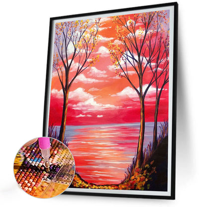 Landscape - Full Round Drill Diamond Painting 30*40CM