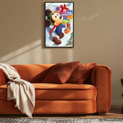 Mickey Giving Presents - Full Round Drill Diamond Painting 30*50CM