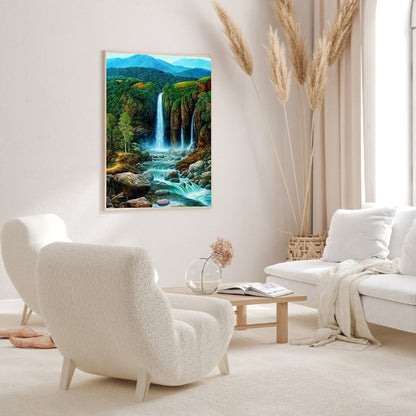 Mountains And Rivers - Full Round Drill Diamond Painting 45*60CM