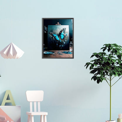 Beautiful Butterfly Paintings - Full Round Drill Diamond Painting 30*40CM