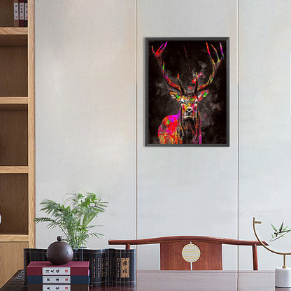 Splash Elk - Full Round Drill Diamond Painting 30*40CM