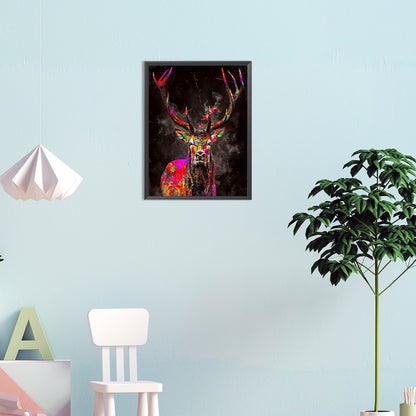 Splash Elk - Full Round Drill Diamond Painting 30*40CM