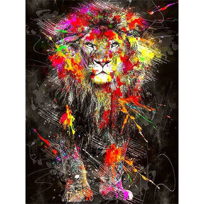 Splash Lion - Full Round Drill Diamond Painting 30*40CM