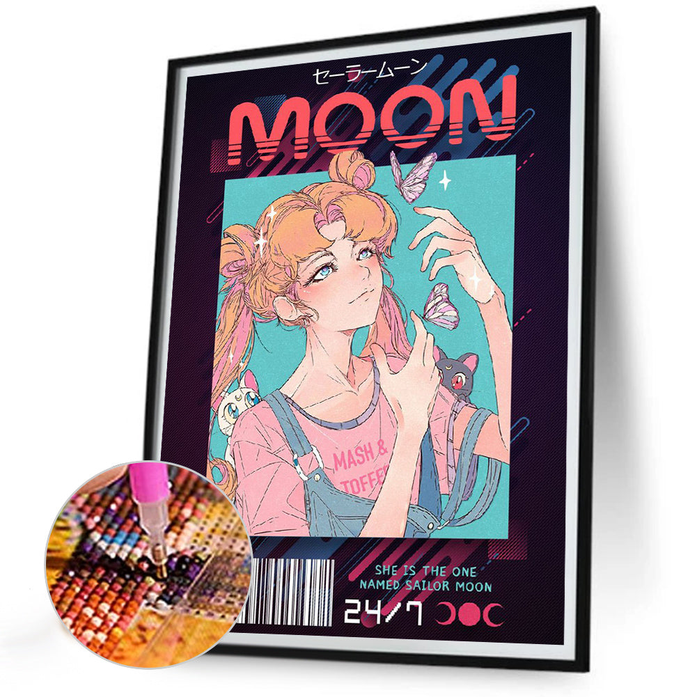 Sailor Moon - Full Round Drill Diamond Painting 30*40CM