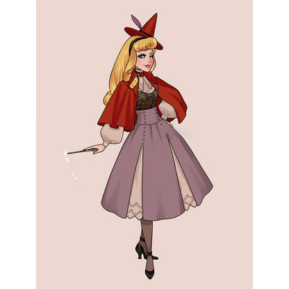 Sleeping Beauty Princess - Full Round Drill Diamond Painting 30*40CM