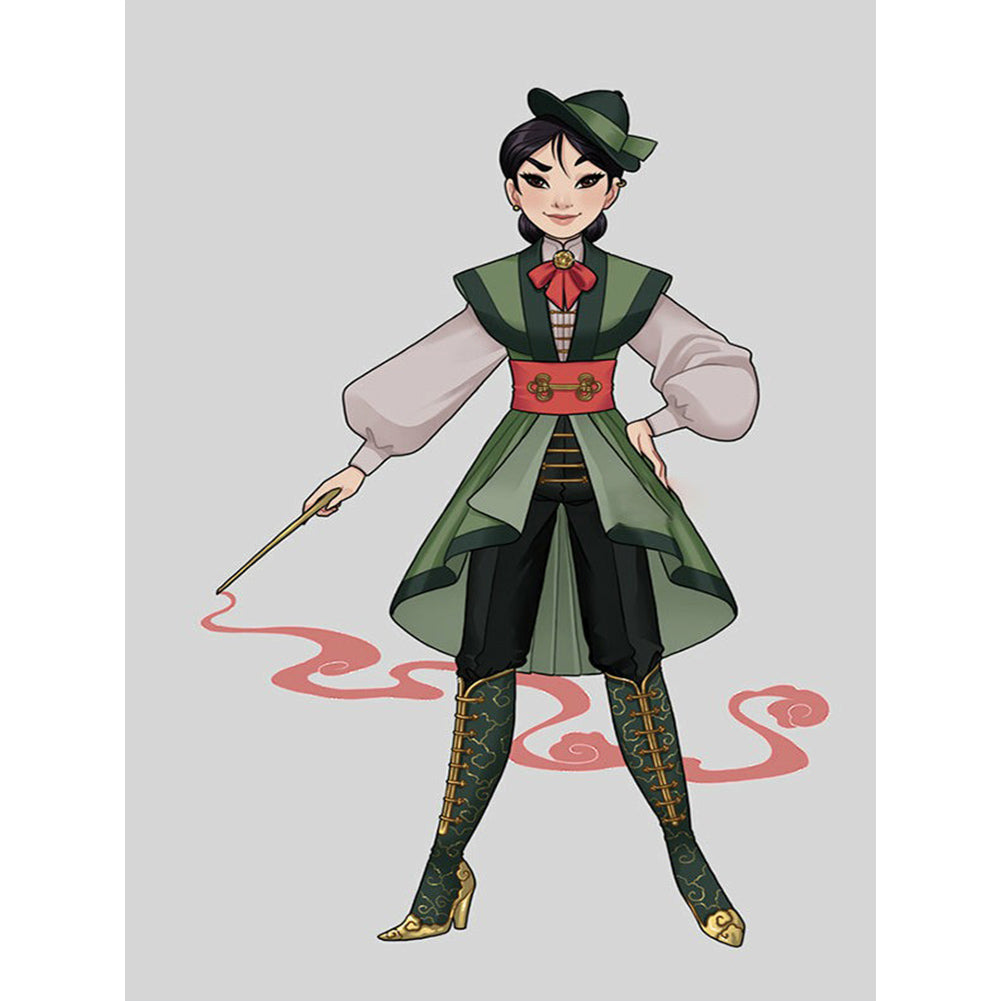 Hua Mulan - Full Round Drill Diamond Painting 30*40CM