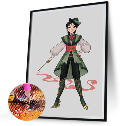 Hua Mulan - Full Round Drill Diamond Painting 30*40CM