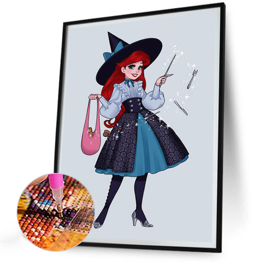 Princess Ariel - Full Round Drill Diamond Painting 30*40CM