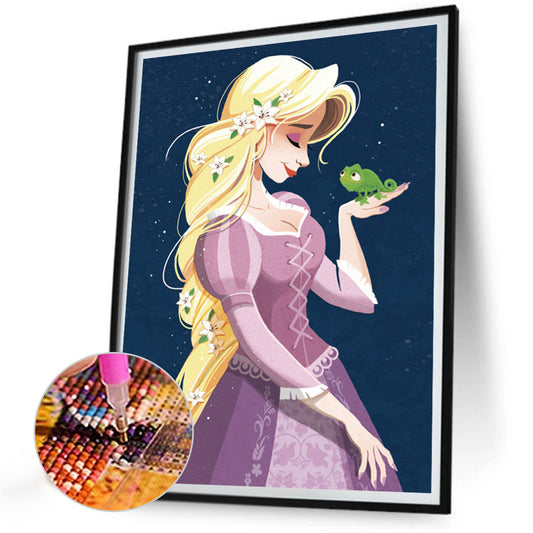 Princess Rapunzel - Full Round Drill Diamond Painting 30*40CM