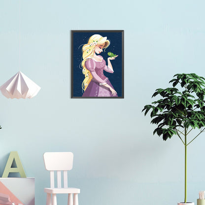 Princess Rapunzel - Full Round Drill Diamond Painting 30*40CM
