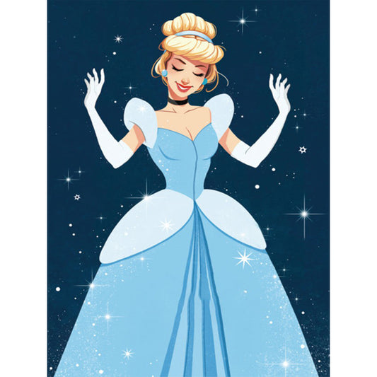 Cinderella - Full Round Drill Diamond Painting 30*40CM