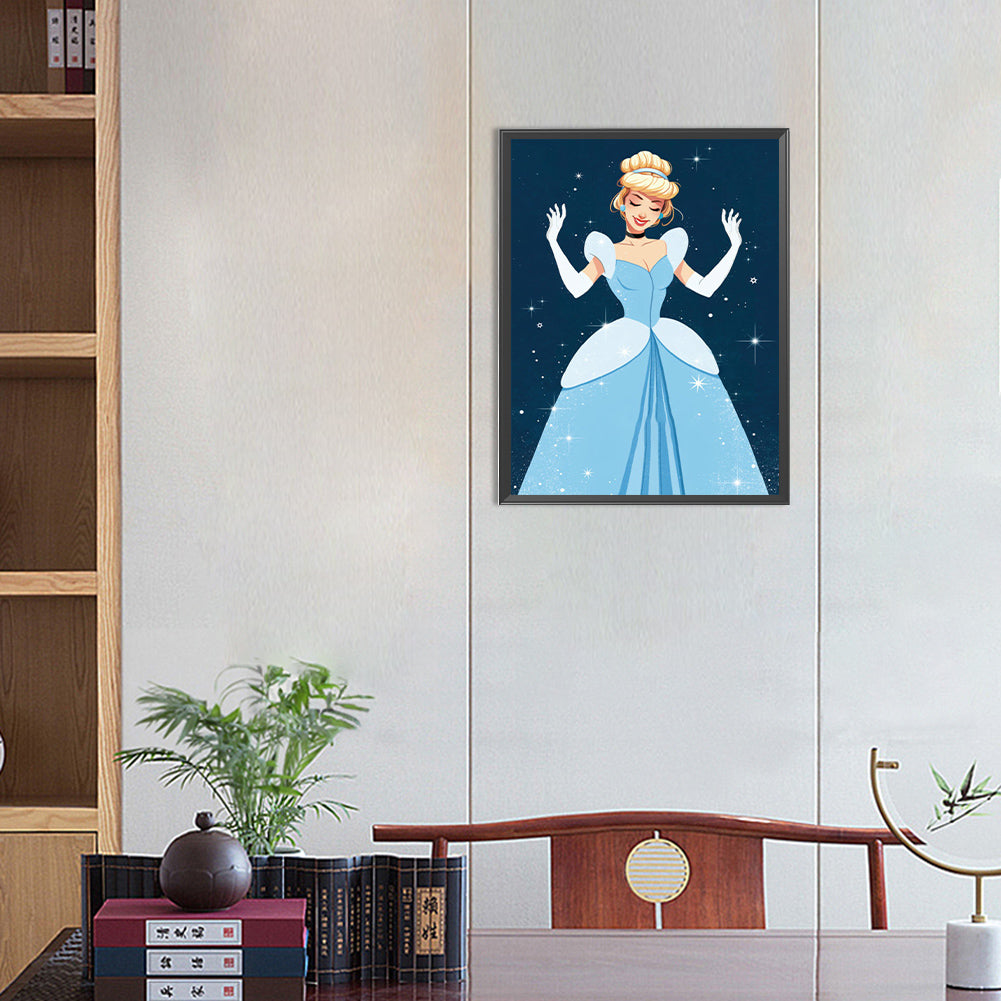 Cinderella - Full Round Drill Diamond Painting 30*40CM