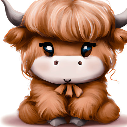 Highland Yak - Full Round Drill Diamond Painting 30*30CM