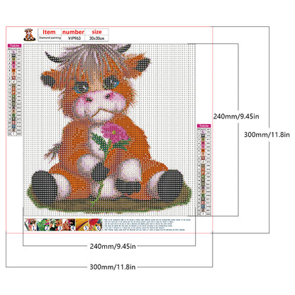 Highland Yak - Full Round Drill Diamond Painting 30*30CM