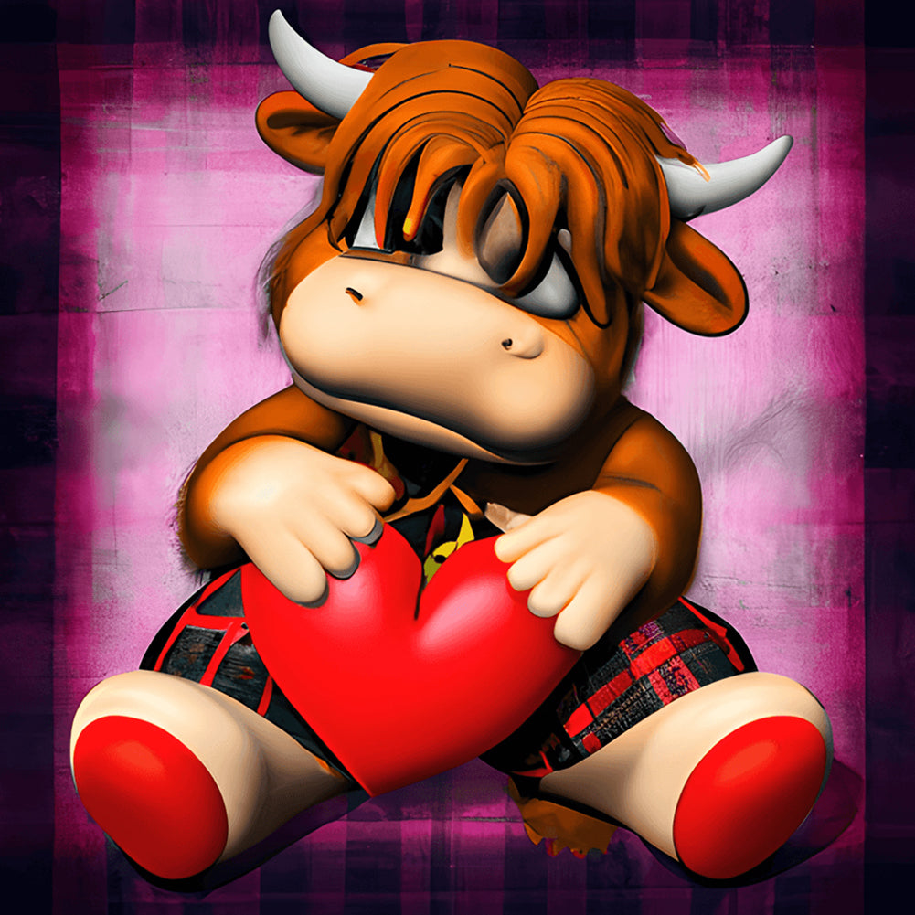 Highland Yak - Full Round Drill Diamond Painting 30*30CM