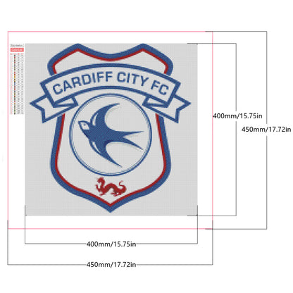Cardiff City Football Club - Full Square Drill Diamond Painting 40*40CM