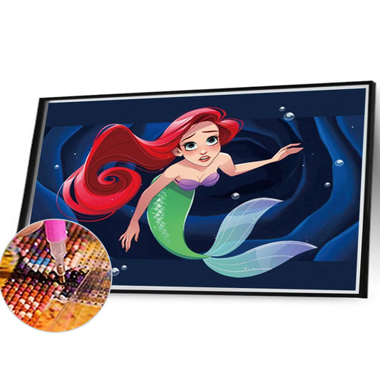 Mermaid - Full Round Drill Diamond Painting 40*30CM