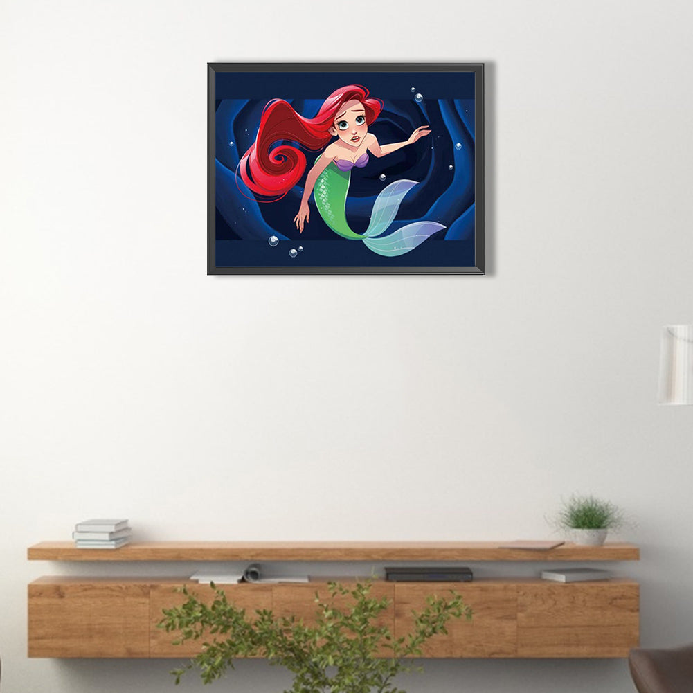 Mermaid - Full Round Drill Diamond Painting 40*30CM