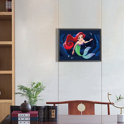 Mermaid - Full Round Drill Diamond Painting 40*30CM