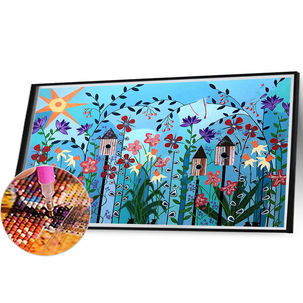 Flowers And Plants - Full Round Drill Diamond Painting 50*30CM