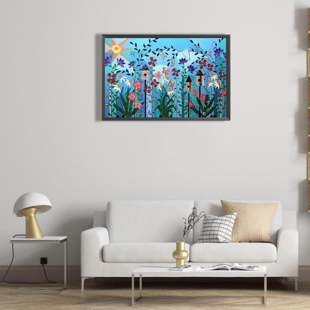 Flowers And Plants - Full Round Drill Diamond Painting 50*30CM