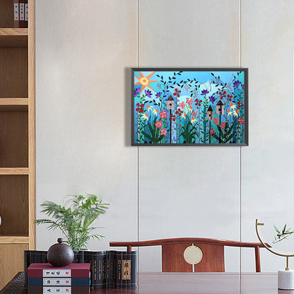 Flowers And Plants - Full Round Drill Diamond Painting 50*30CM