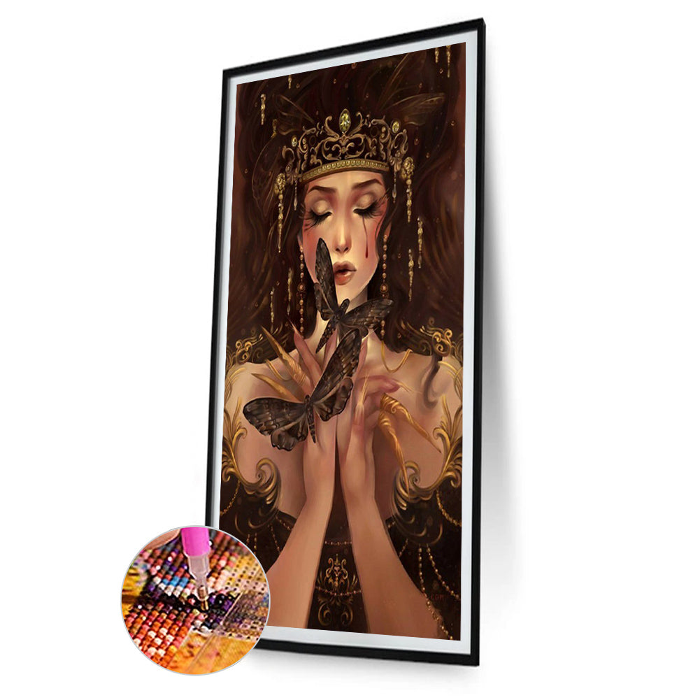 Butterfly Fairy - Full Round Drill Diamond Painting 30*70CM