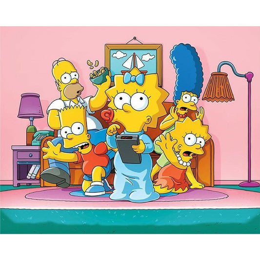 The Simpsons - Full Round Drill Diamond Painting 40*50CM