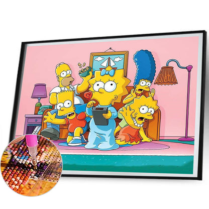 The Simpsons - Full Round Drill Diamond Painting 40*50CM