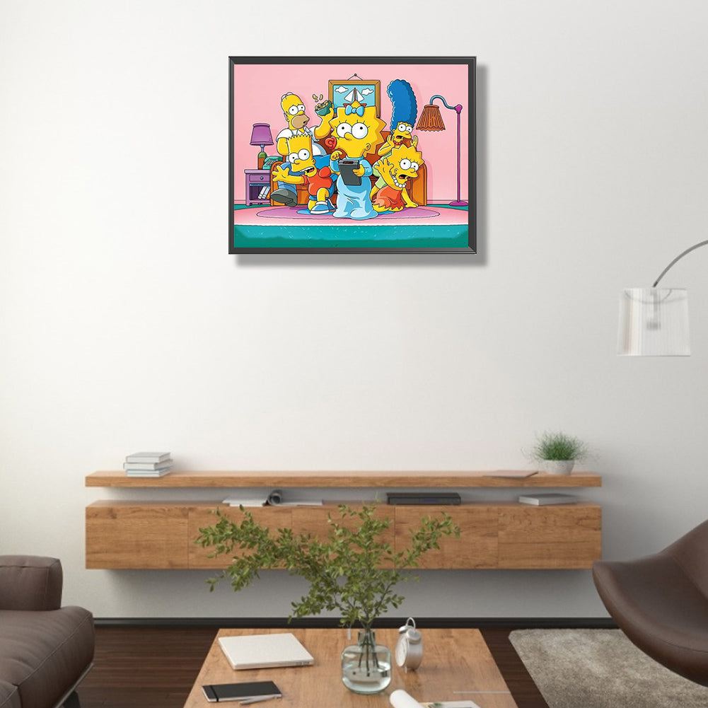 The Simpsons - Full Round Drill Diamond Painting 40*50CM