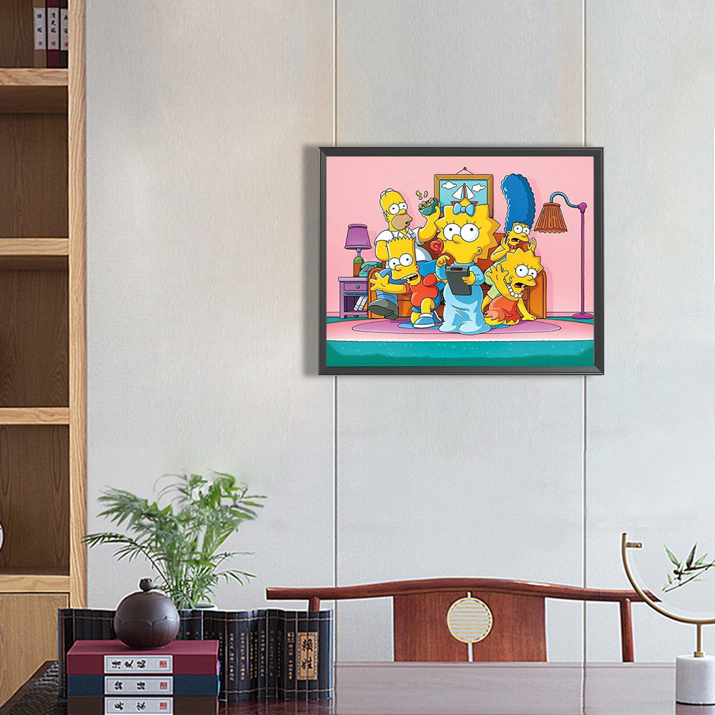 The Simpsons - Full Round Drill Diamond Painting 40*50CM