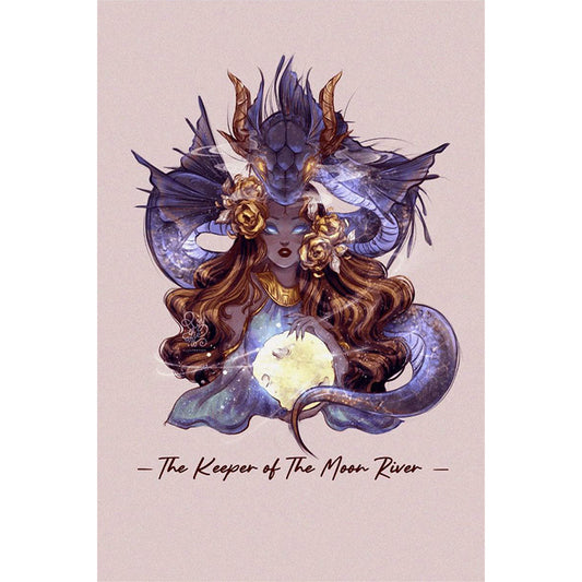 Woman And Dragon - Full Round Drill Diamond Painting 40*60CM