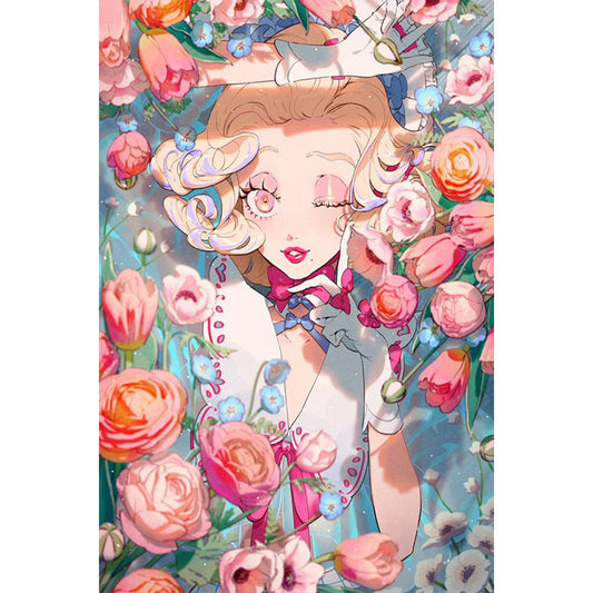 Gorgeous Woman - Full Round Drill Diamond Painting 40*60CM