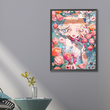 Gorgeous Woman - Full Round Drill Diamond Painting 40*60CM