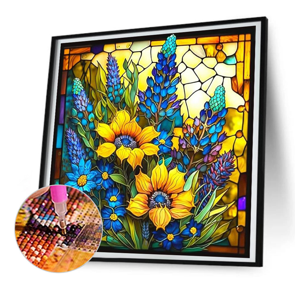 Sunflower - Full Round Drill Diamond Painting 30*30CM