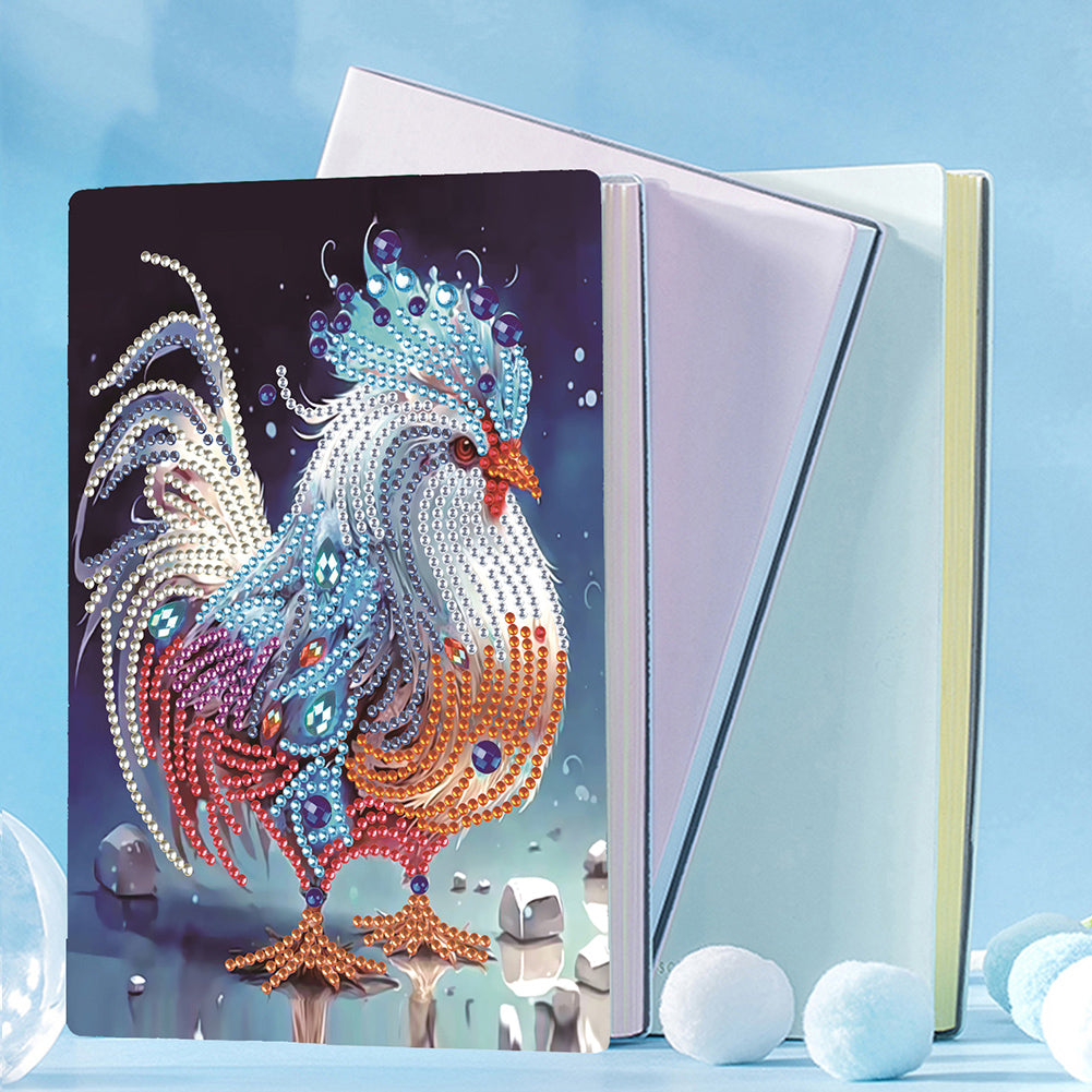 5D Diamond Mosaic Notebook 50 Pages DIY Art Craft A5 Journal Hand Chinese Zodiac