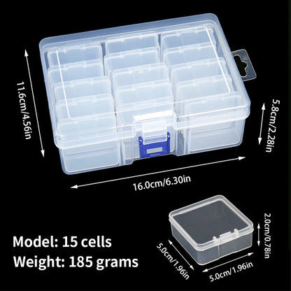 Clear Bead Storage Containers Small Parts Storage Diamond Painting Accessory Box