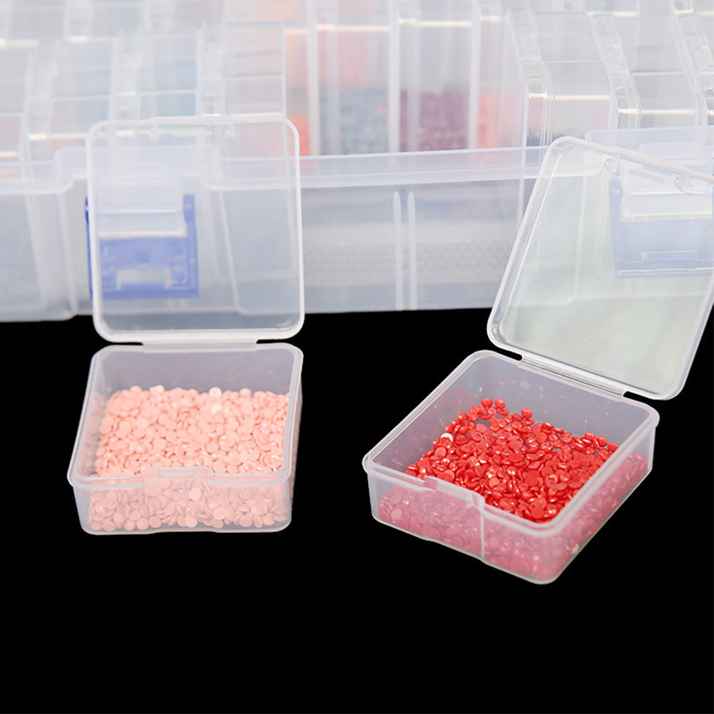 Clear Bead Storage Containers Small Parts Storage Diamond Painting Accessory Box