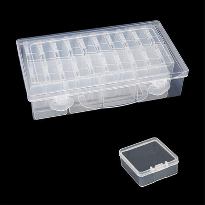 Clear Bead Storage Containers Small Parts Storage Diamond Painting Accessory Box