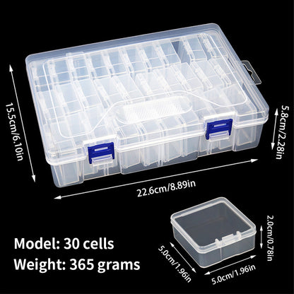 Clear Bead Storage Containers Small Parts Storage Diamond Painting Accessory Box