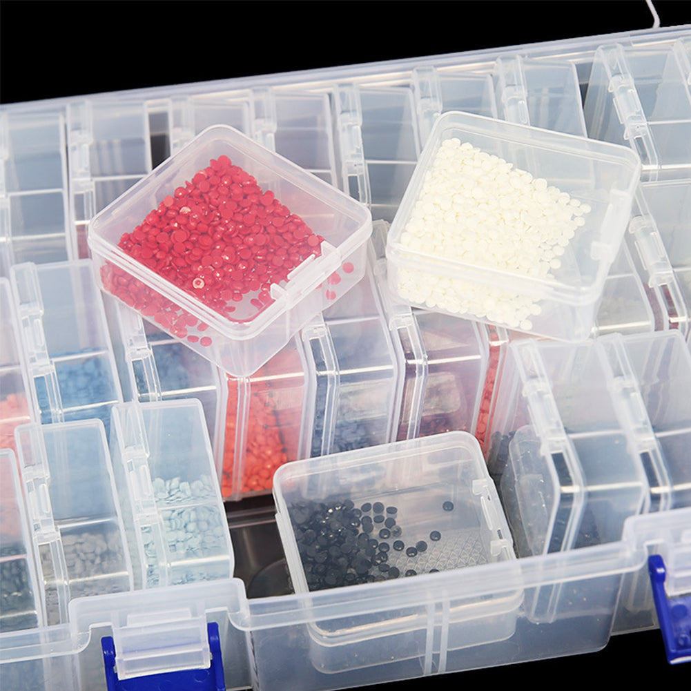 Clear Bead Storage Containers Small Parts Storage Diamond Painting Accessory Box